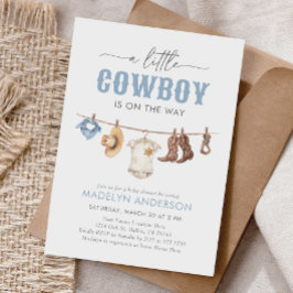 Invitación Cowboy Baby Shower
