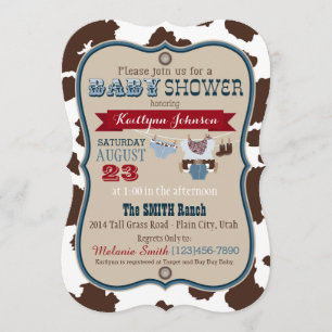 Invitación Cowboy Bandanna Jumper Baby Shower
