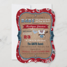Invitación Cowboy Bandanna Jumper Baby Shower