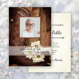 Invitación Cowboy Boots celebra la vida occidental