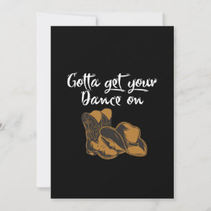 Invitación Cowboy Boots Gorra Line Dance Music Country Gift