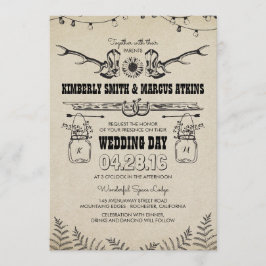 Invitación Cowboy Boots País girasol Rústico Boda de granero