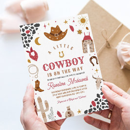 Invitación Cowboy Rodeo Boy Southwestern Ranch Baby Shower