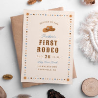Cowboy Western First Rodeo Birday Party