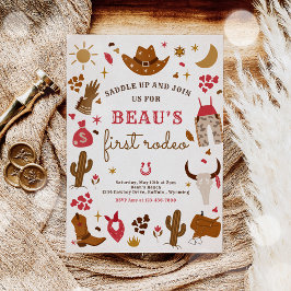 Invitación Cowboy Wild West Rodeo Ranch Birthday Party