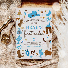 Invitación Cowboy Wild West Rodeo Ranch Birthday Party