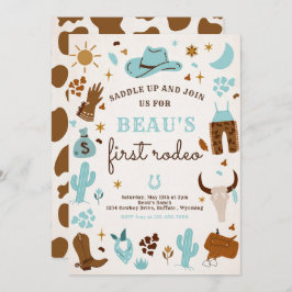 Invitación Cowboy Wild West Rodeo Ranch Birthday Party