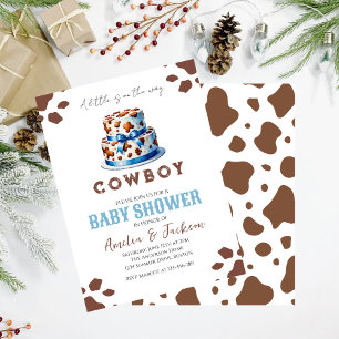 Invitación Cowboy Wild West Rodeo Western Boy Baby Shower