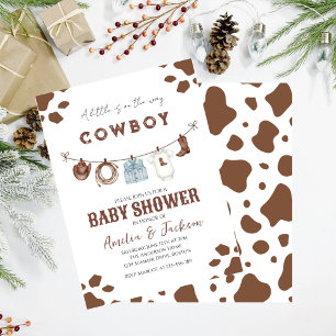 Invitación Cowboy Wild West Rodeo Western Boy Baby Shower