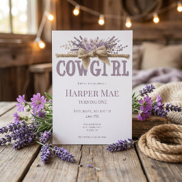 Invitación Cowgirl Birthday Invitation | Farm Theme