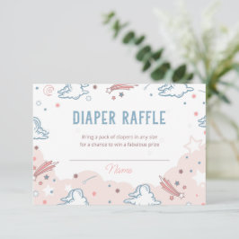 Invitación Cowgirl Rodeo Baby Shower Diaper Raffle Card
