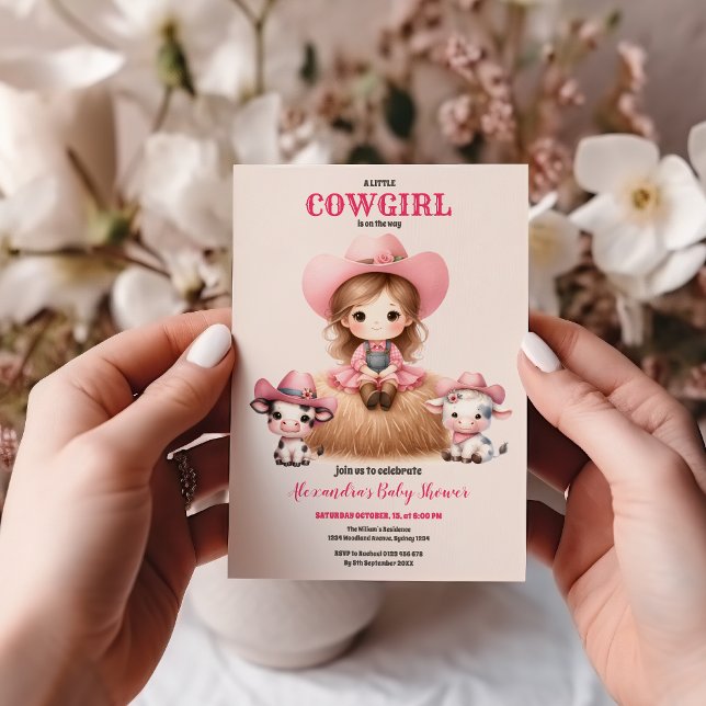 Invitación Cowgirl Western Baby Girl (Subido por el creador)
