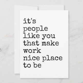 Invitación Coworker Appreciation Minimalist Thank You