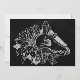 Invitación Coyote de cristal invertido