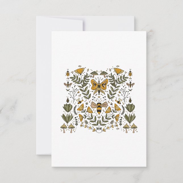 Invitación Cozy Butterfly Garden (Anverso)
