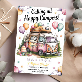 Invitación Cozy Camper Celebration