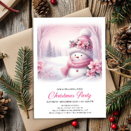 Invitación Cozy Snowy Forest Kids Download Christmas Invite