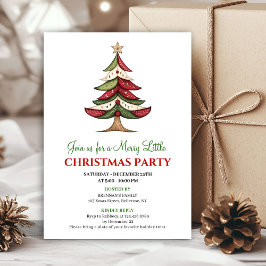 Invitación Cozy whimsical Christmas tree winter event invite