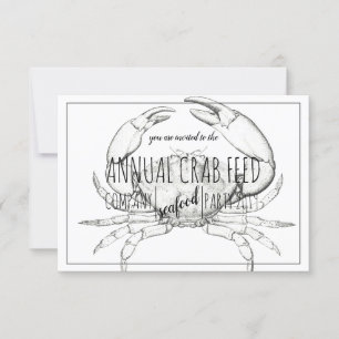 Invitación Crab Feed Corporate Luncheon