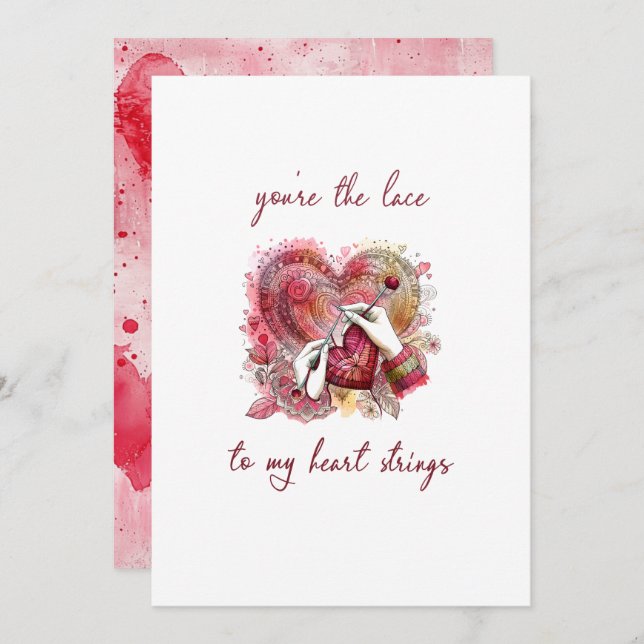 Invitación Crafter Lovers Valentine (Anverso / Reverso)