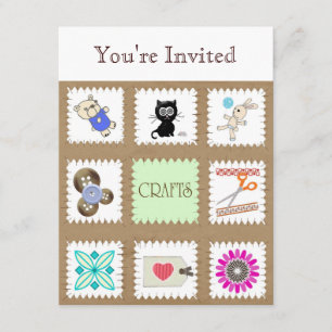 Invitación Crafts, estás invitado