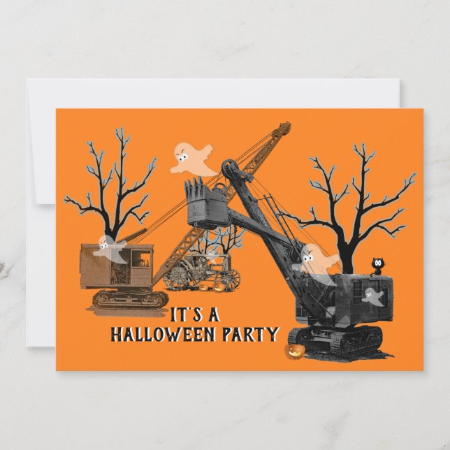 Invitación Crane Operator Halloween Northwest Engineering (Anverso)