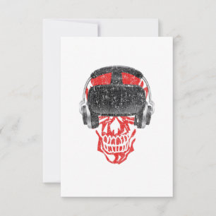 Invitación Cráneo de videojuegos para audífonos Vr Gamer - Re