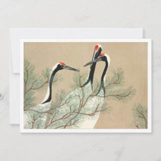 Invitación Cranes descargables de Momoyogusa