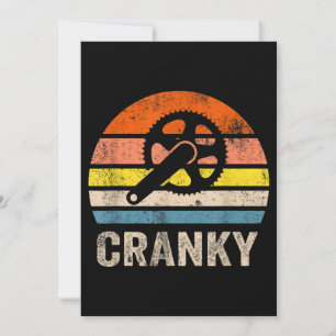 Invitación Cranky Vintage Sun Funny Amantes de la bicicleta C