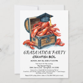 Invitación Crawfish Boil Graduation Party | Southern Style 