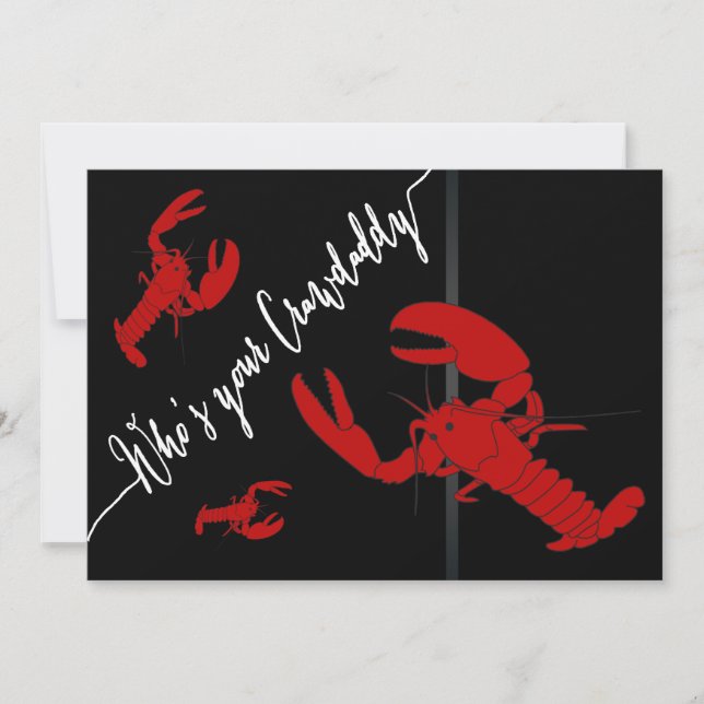 Invitación Crawfish Hervir (Anverso)