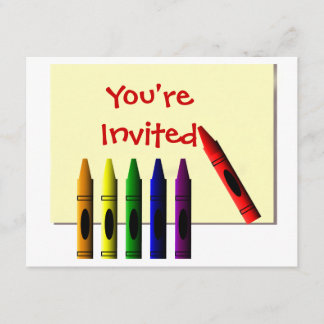 Invitación Crayones que has invitado