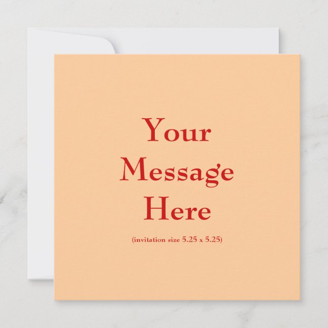 Invitación crea el tuyo propio (Anverso)