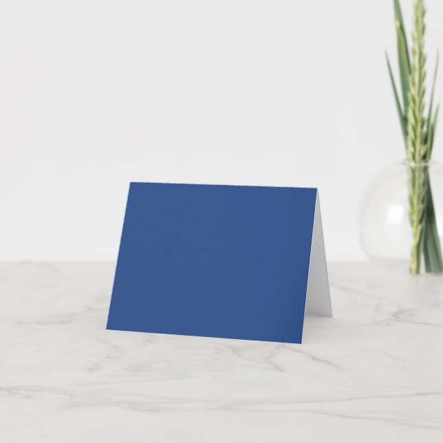 Invitación Crea en Blanco el Tuyo - Azul Profundo (Anverso)