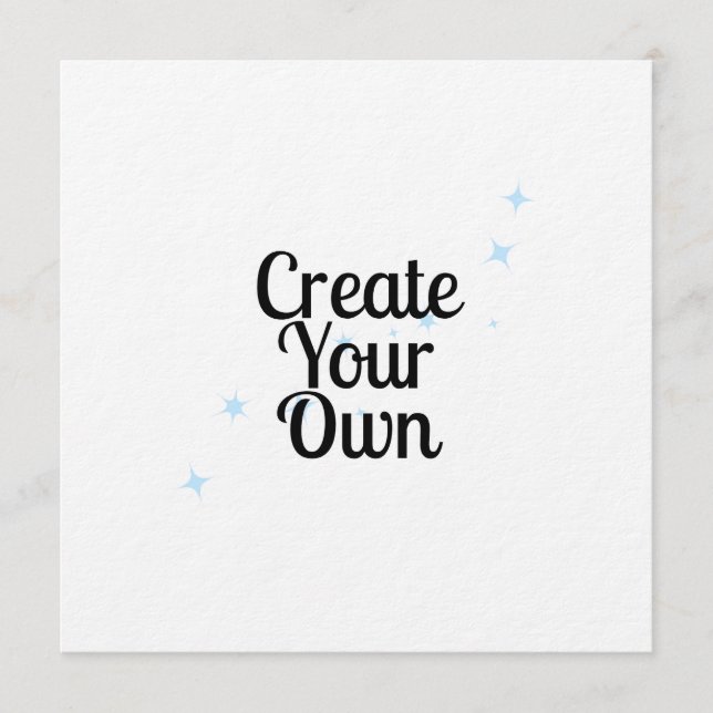 Invitación Crea lo tuyo (Anverso)