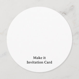 Invitación Crea tu círculo personalizado de 5,25" x 5,25"