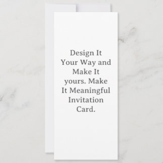 Invitación Crea tu personalizado 4" x 9.25"
