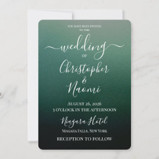 Invitación Crea Tu Propia Boda con Sombreado Ombre 