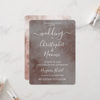 Invitación Crea Tu Propia Boda con Textura Vintage