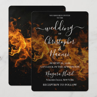 Invitación Crea Tu Propia Boda de Fuego