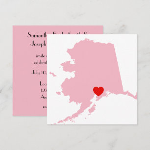 Invitación Crea tu propia boda en Alaska con colores personal