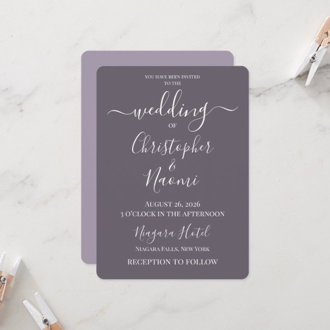 Invitación Crea Tu Propia Boda Personalizada (Anverso/Reverso In Situ)