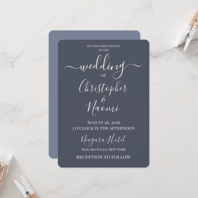 Invitación Crea Tu Propia Boda Personalizada (Anverso/Reverso In Situ)