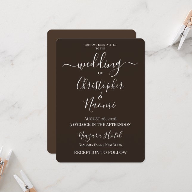 Invitación Crea Tu Propia Boda Personalizada (Anverso/Reverso In Situ)