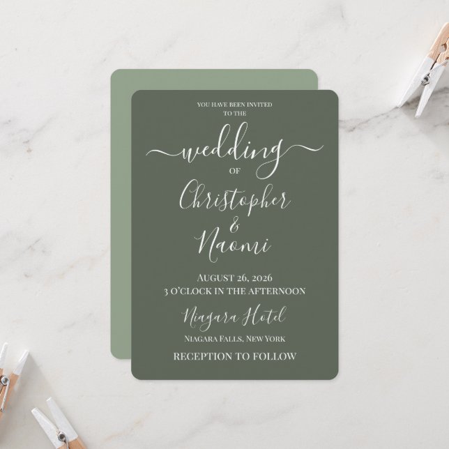 Invitación Crea Tu Propia Boda Personalizada (Anverso/Reverso In Situ)