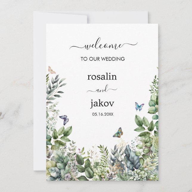 Invitación Crea tu propia boda rústica (Anverso)