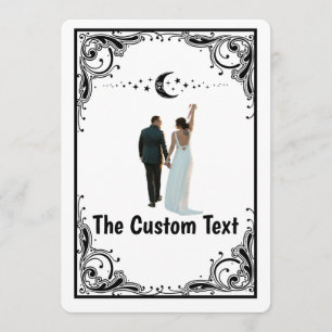 Invitación Crea tu propia boda sagrada de la luna celestial d