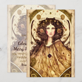 Invitación Crea tu propia bruja victoriana