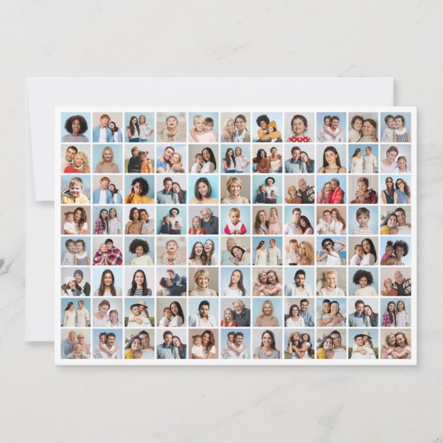 Invitación Crea tu propia colección de 88 fotos (Anverso)