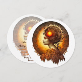 Invitación Crea tu propia diosa solar victoriana